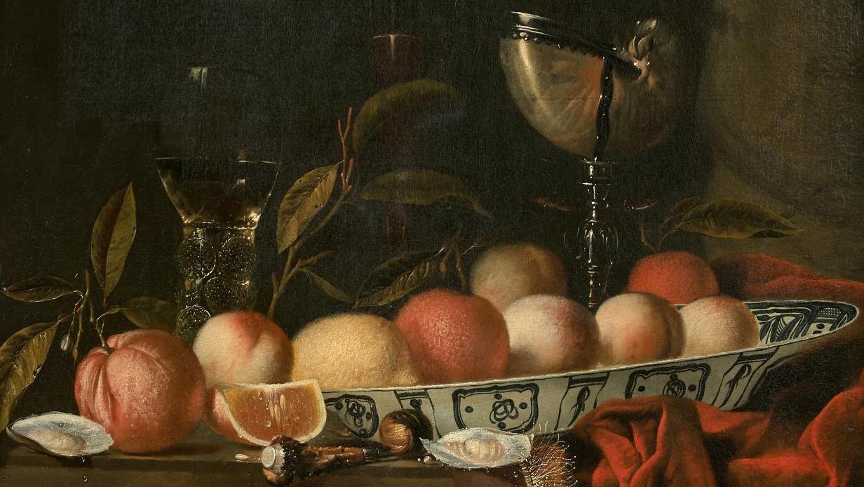 Hendrick Van Streeck (1659-1719), Nature morte aux fruits, aux huîtres et au nautile... L’hôtel de Jarnac, un écrin parisien néoclassique 