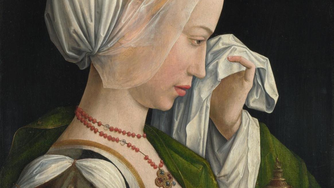Maître de la Légende de sainte Madeleine, Sainte Madeleine en pleurs, vers 1525,... Le théâtre des émotions