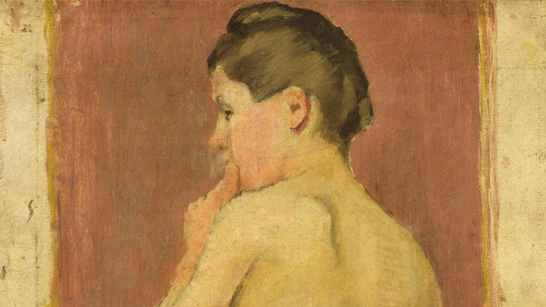 Pierre Bonnard (1867-1947), Nu de dos, huile sur toile, vers 1905, 55 x 38 cm (détail).... Pavlos, Pierre Bonnard, César, Arman...