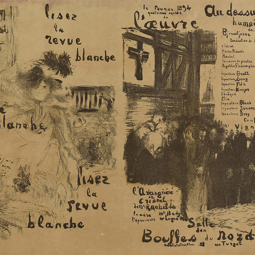 475 €Programmes du Théâtre de l’Œuvre, fondé en 1893 par Lugné-Poe, Édouard Vuillard et Camille Mauclair.Lyon, mercredi 27 janvier 2021.De