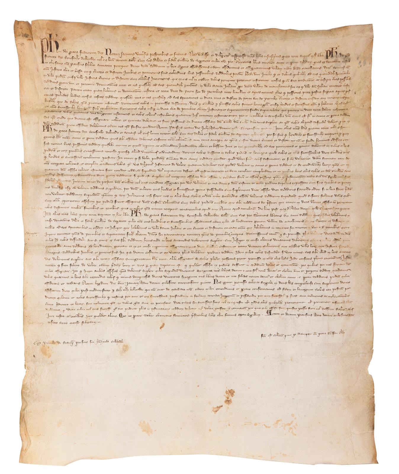 An Autograph Manuscript by Philip the Fair: A Piece of French History