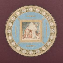 Un tableau de porcelaine dessiné par Jean-Baptiste Isabey - Zoom