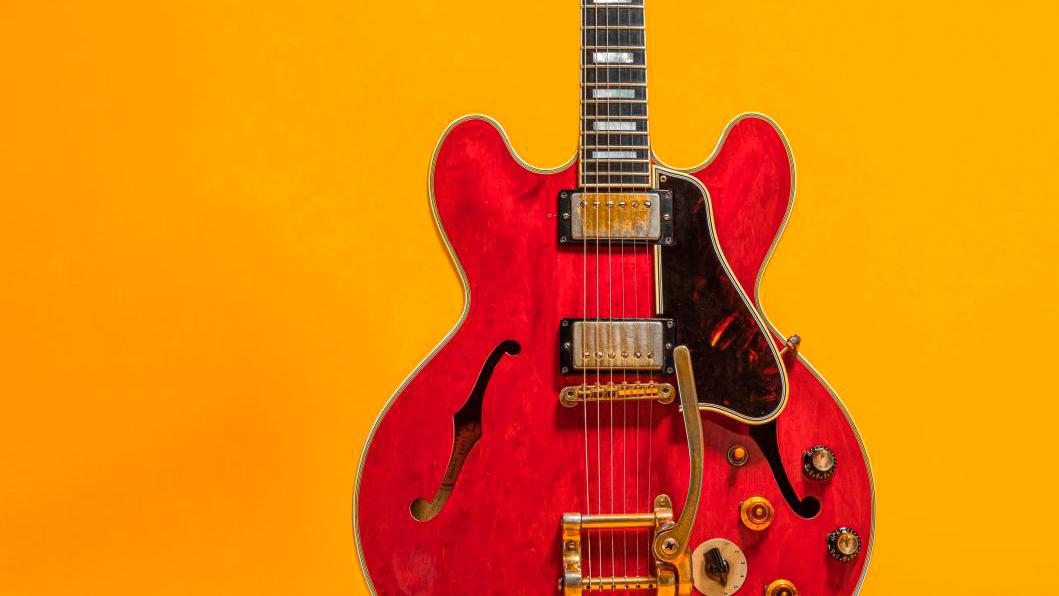 Gibson ES-355, 1960.Estimate: €300,000/500,000. Price not available. Noel Gallagher’s Last Gibson ES-355