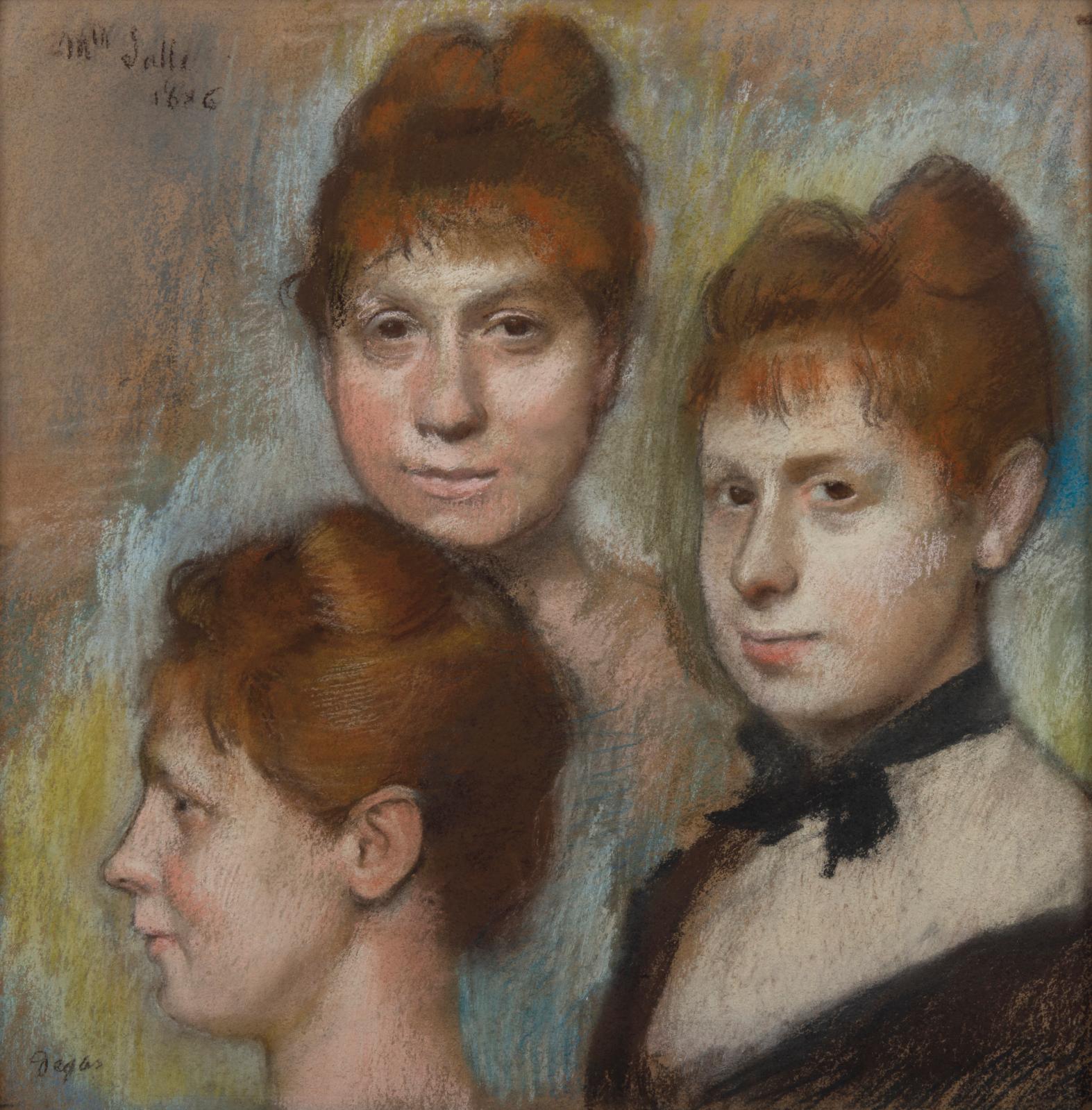 Edgar Degas (1834-1917), Mademoiselle Salle, 1886, pastel sur papier, 50,9 x 51 cm. Helène Bailly. Courtesy galerie Helène Bailly 