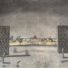Panorama (avant-vente) - Énigmatique paysage d'Antonio Seguí
