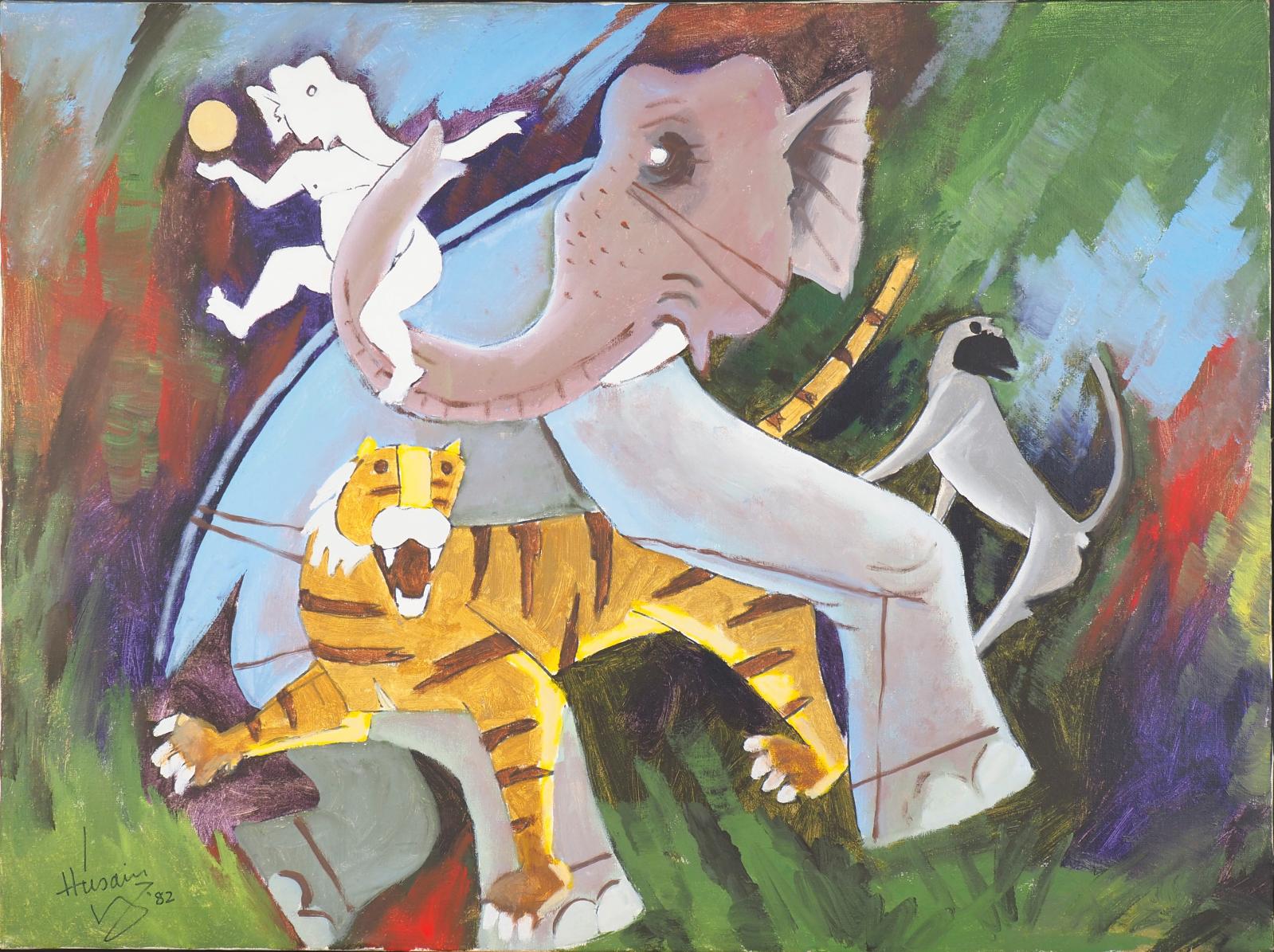 La jungle en folie de M. F. Husain