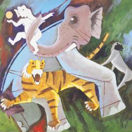 La jungle en folie de M. F. Husain - Après-vente