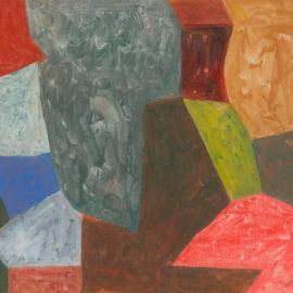A Kaleidoscopic Gouache by Serge Poliakoff