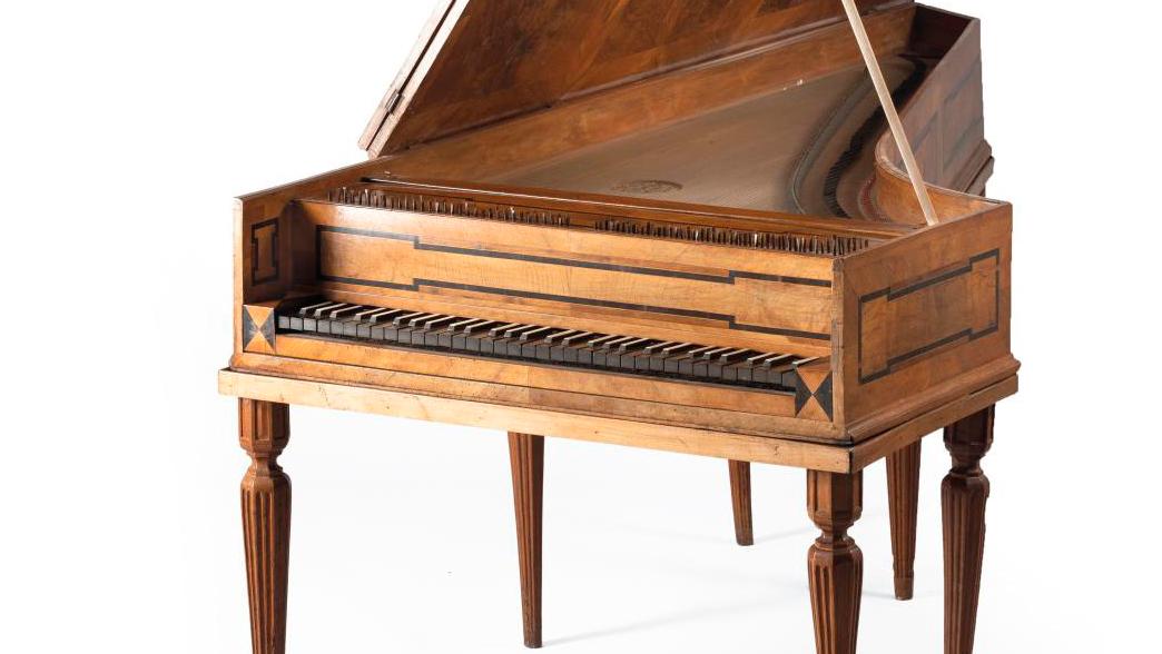 Johann Kilian Mercken (1743-1819), piano in the shape of a harpsichord, c. 1768,... In Vichy, the Noteworthy Beginnings of the Piano