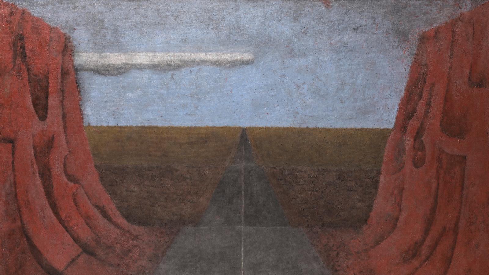 Rufino Tamayo (1899-1991), Camino al infinito, 1977, huile sur toile, 130 x 195 cm.... L'onirisme du peintre mexicain Rufino Tamayo 