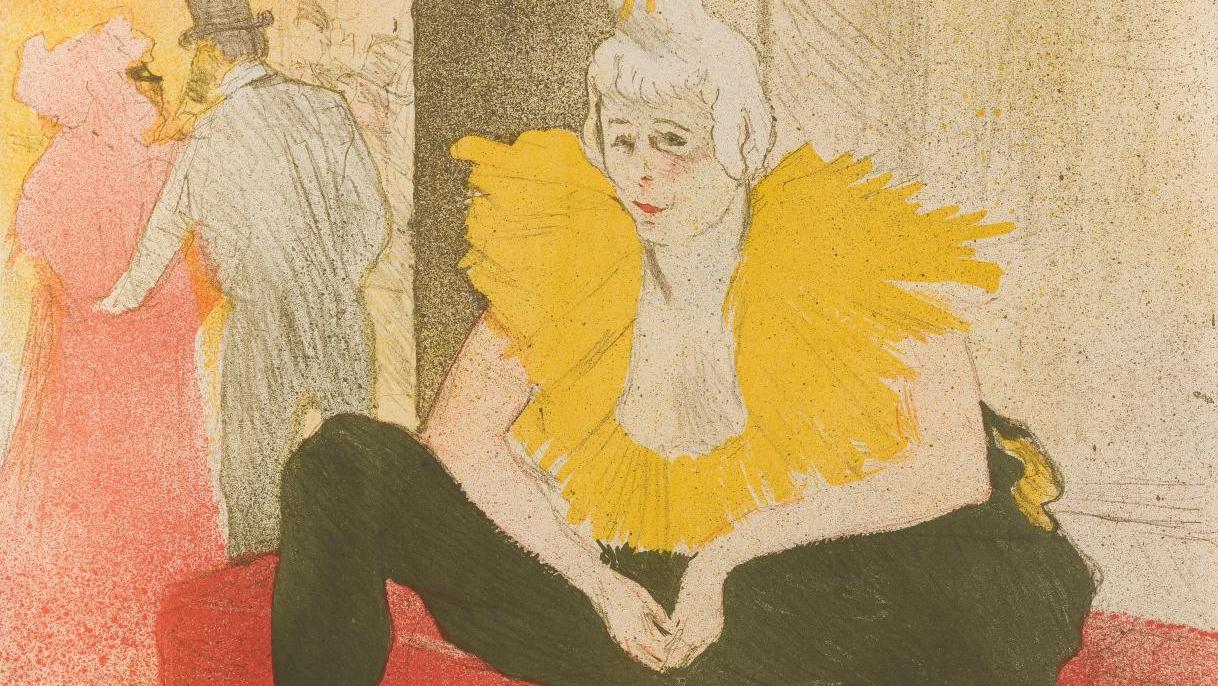 Henri de Toulouse-Lautrec (1864-1901), La Clownesse assise (Mademoiselle Ch-U-Ka-O),... Van Gogh, Toulouse-Lautrec, Degas...