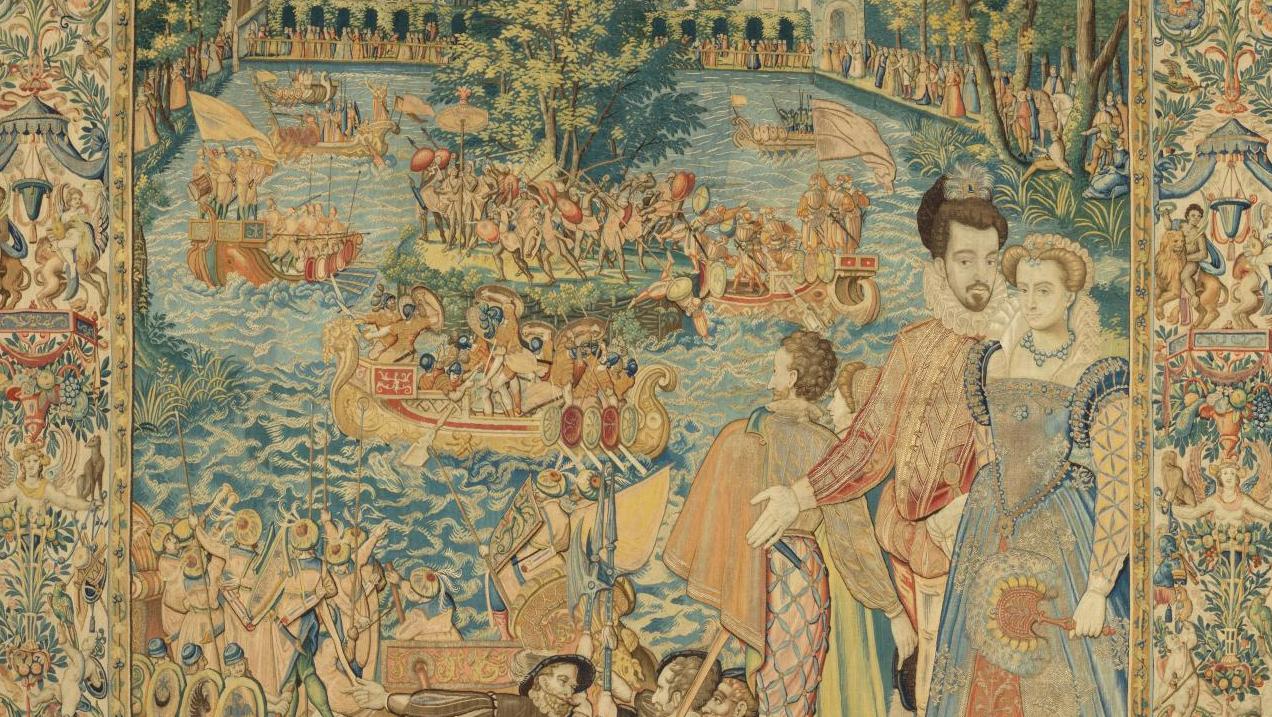 Tenture des Valois, Le Carnaval de 1564 à Fontainebleau. © Gallerie degli Uffizi Fontainebleau : l’art de la fête à la cour des Valois