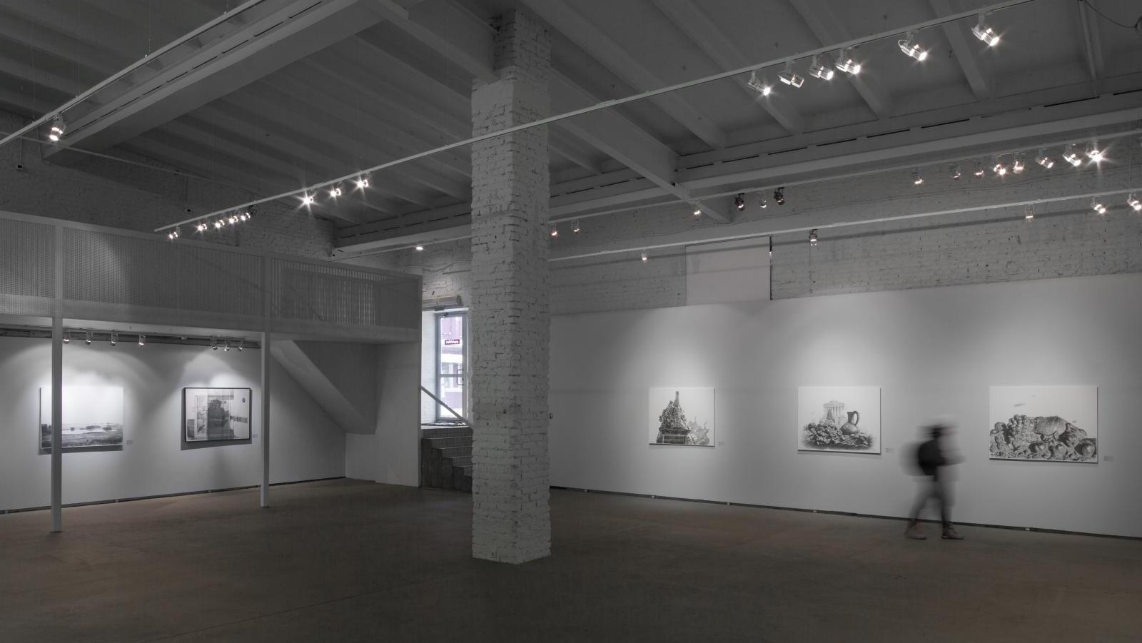View of Sergey Geta's exhibition at the Pop/off/art Gallery, 2018. All Quiet on the Eastern Front