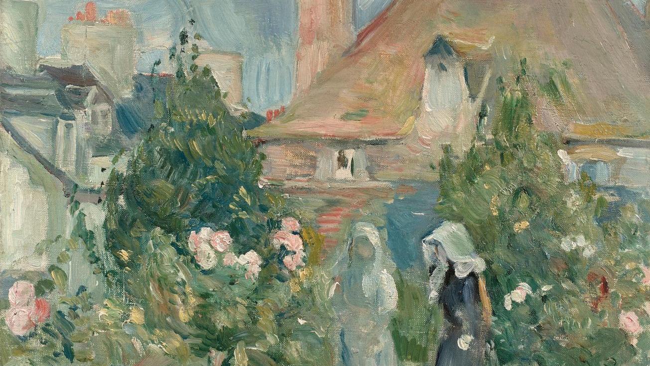 Berthe Morisot (1841-1895), La Roche-Plate au Portrieux, 1894, oil on canvas, 41... Berthe Morisot in Brittany 