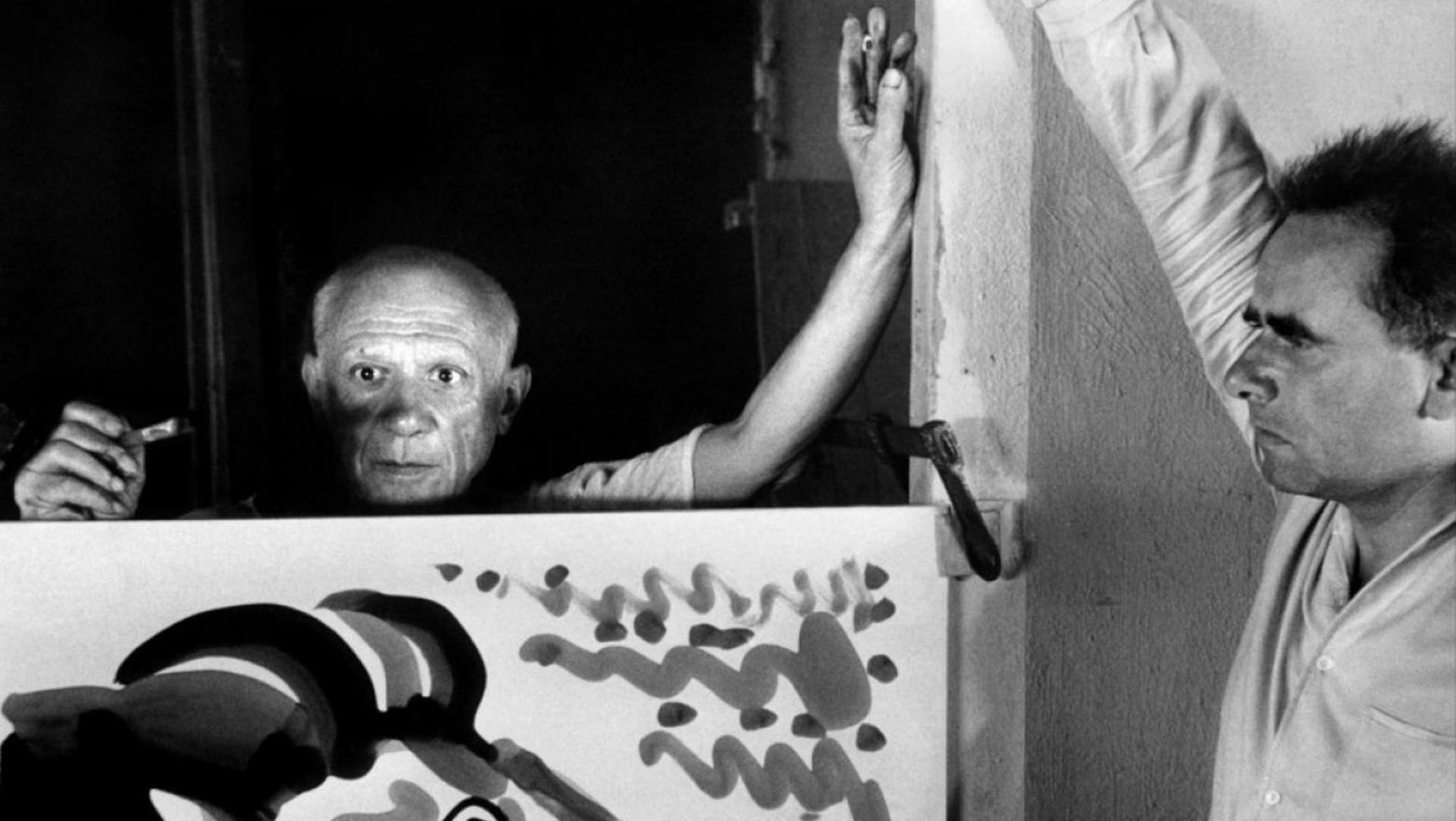 L’artiste et le cinéaste lors du tournage du Mystère Picasso (1955), d’Henri-Georges... Art et cinéma, un jeu d’influences