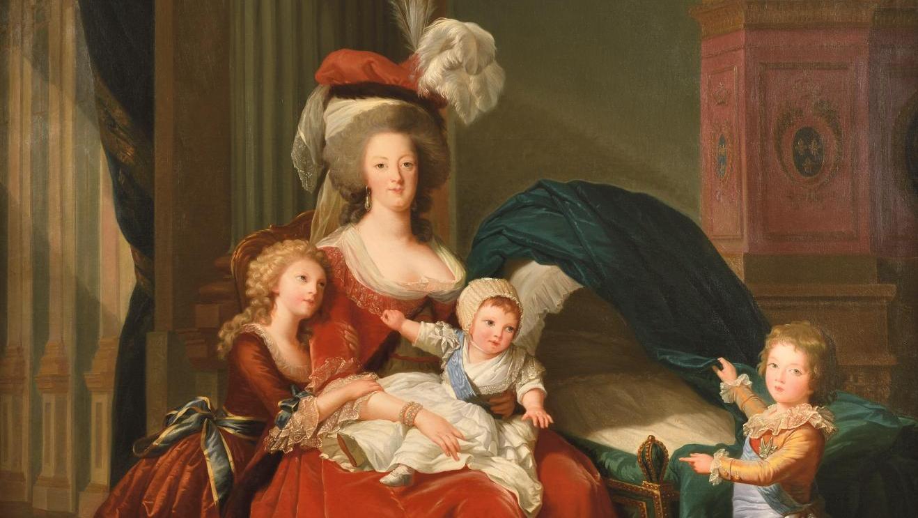 Atelier d’Élisabeth Vigée Le Brun (1755-1842), Portrait de Marie-Antoinette et ses... Une réplique du portrait de Marie-Antoinette 