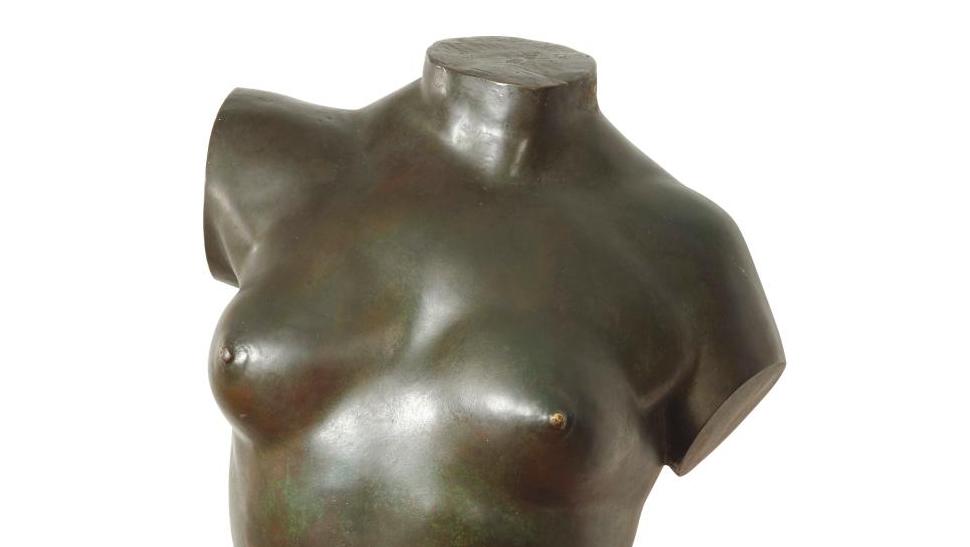 Alfred-Auguste Janniot (1889-1969), Torse de Cécile, bronze à patine brune nuancée... Janniot, le goût de l’essentiel