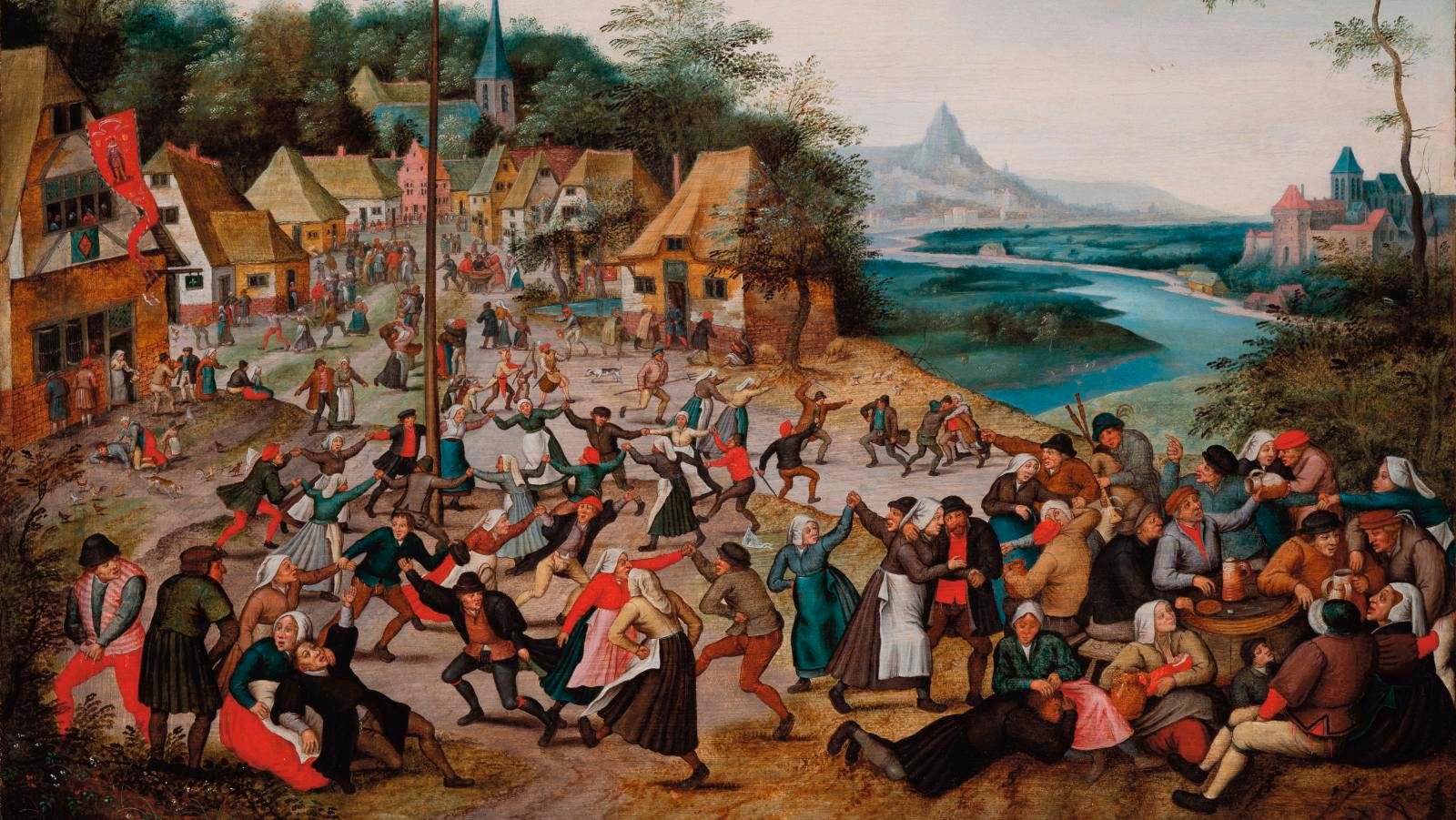 Pieter Bruegel the Younger (1564-1636), Kermesse of Saint George with the Dance Around... BRAFA: More Appealing Than Ever