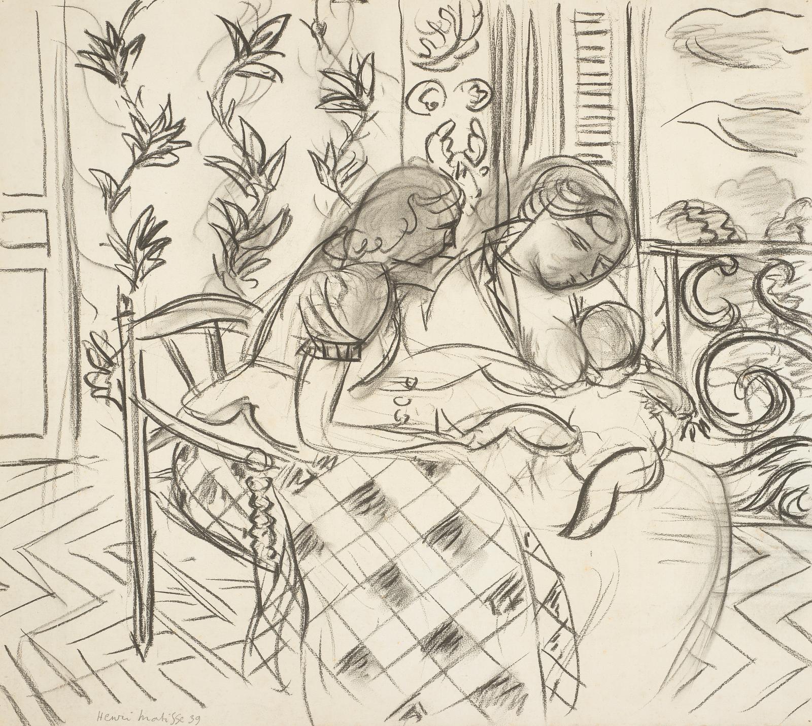 Feuille d’étude d’Henri Matisse