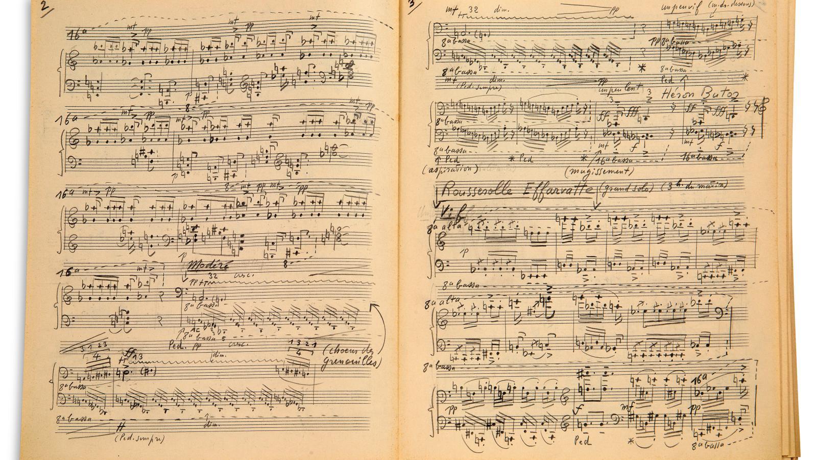 Olivier Messiaen (1908-1992), manuscrit musical autographe signé, Catalogue d’oiseaux... Olivier Messiaen, compositeur ornithologue