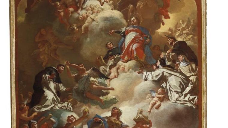 Francesco Solimena (1657-1747), The Triumph of Faith Over Heresy Through the Intercession... Head in the Clouds with Francesco Solimena