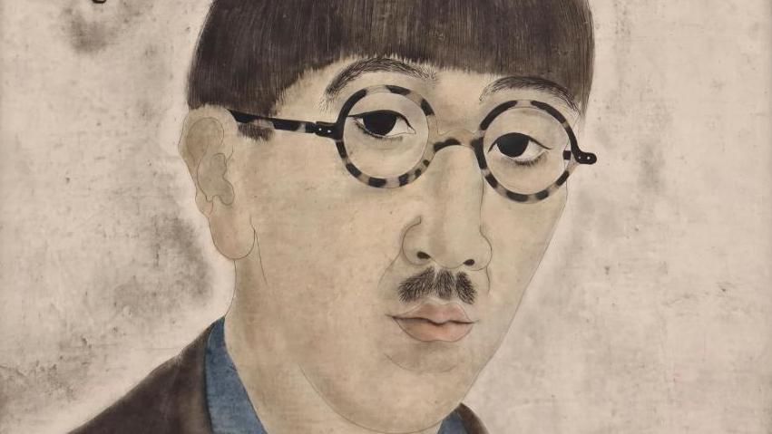 Léonard Tsuguharu Foujita (1886-1968), Autoportrait à la clef, 1923, huile sur toile,... Foujita en Européen convaincu 