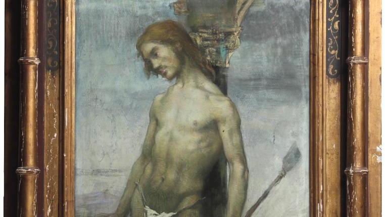 Georges Desvallières (1861-1950), Saint Sébastien, pastel daté «97», 42 x 55 cm.... Georges Desvallières et l’art sacré