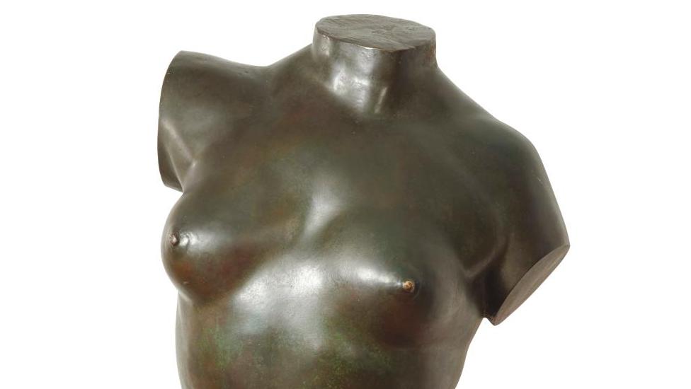 Alfred-Auguste Janniot (1889-1969), Torse de Cécile, bronze à patine brun nuancé... L’aspiration à l’épure selon Janniot