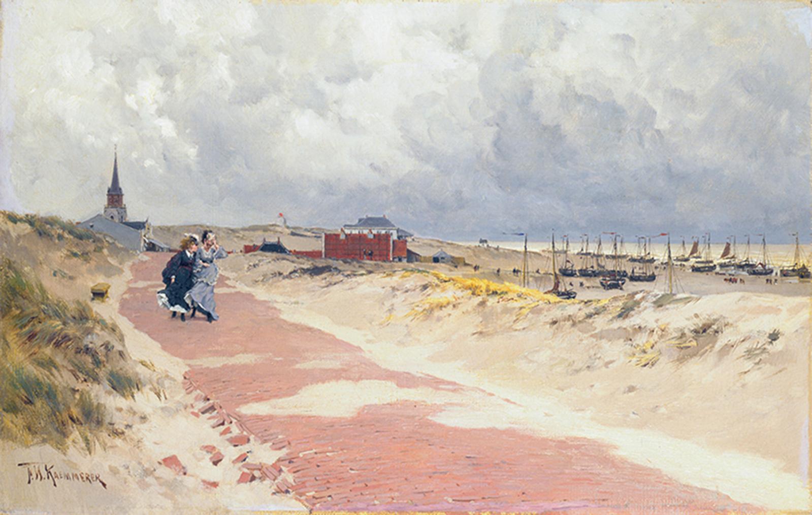 Frederik Hendrik Kaemmerer (1839-1902), Vue de Scheveningue, vers 1870, huile sur toile, La Haye, Haags Historisch Museum. 