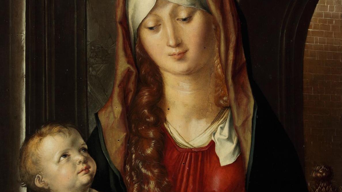 Albrecht Dürer (1471-1528), Vierge à l’Enfant, 1495, huile sur toile, 47,8 x 36,5... La Fondation Magnani Rocca : une collection d’art unique à Parme