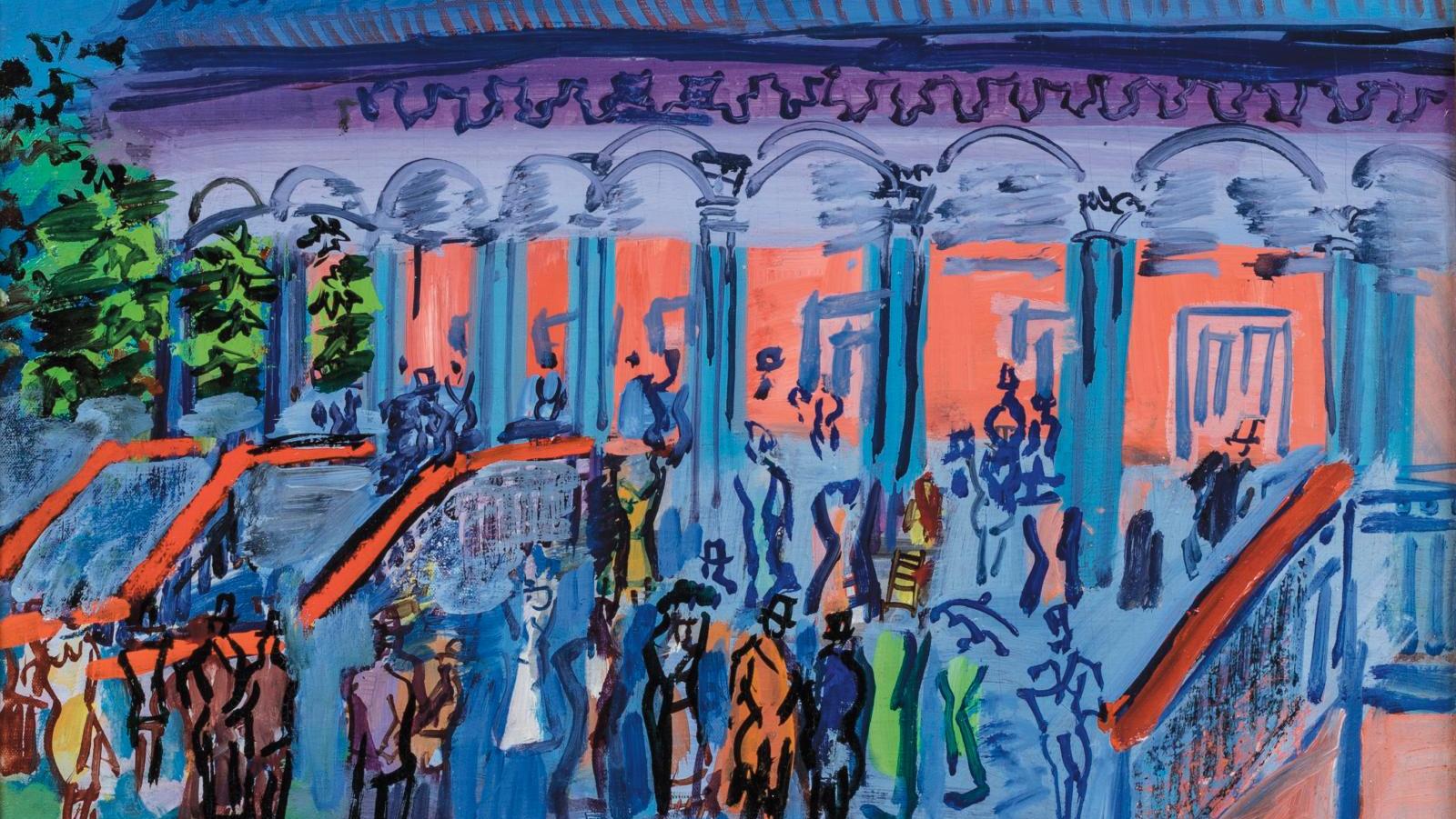 Raoul Dufy (1877-1953), Enceinte des propriétaires, 1930-1935, huile sur sa toile...  Dufy, Toulouse-Lautrec, Renoir et l’ethnologie