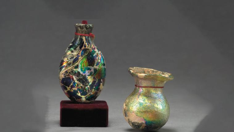 Les verres antiques de la collection Moore couvrent du Ier siècle à la période islamique... Edward C. Moore, une identité américaine