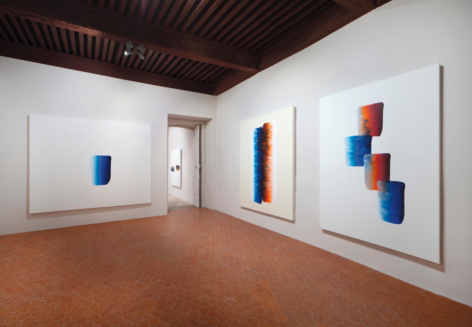 The large-scale paintings (2016 and 2018).© Adagp Lee Ufan, photo archives kamel mennourCourtesy of the artist and kamel mennour, Paris