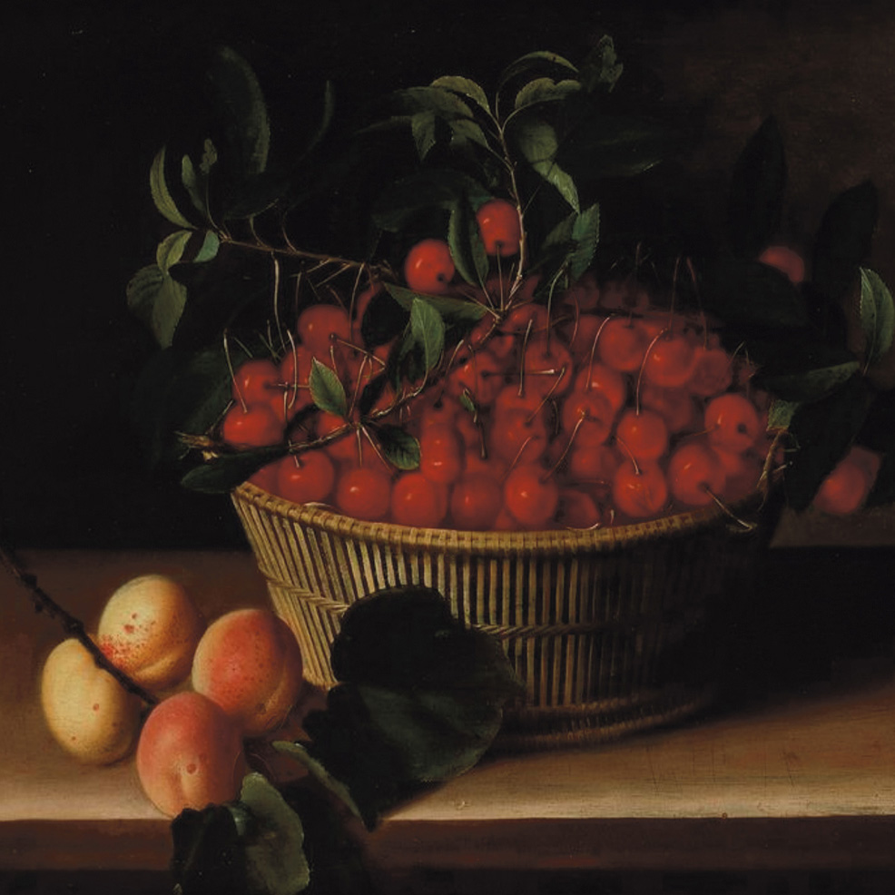 €115,200François Garnier (c. 1600-1672) and Louyse Moillon (1610-1696), Panier de cerises et branche d’abricots sur un entablement (Basket