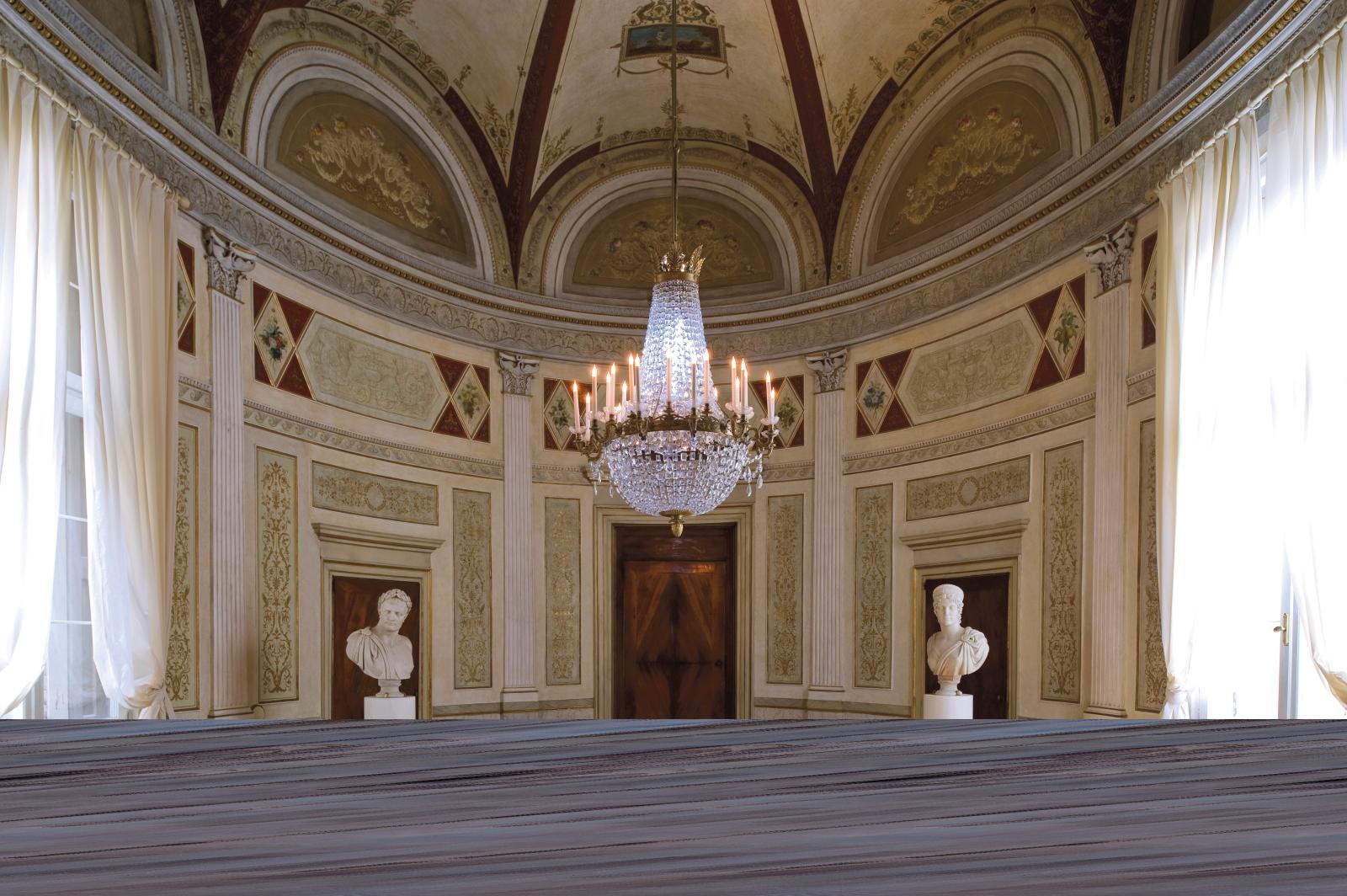 La néoclassique salle des gardes des appartements impériaux du musée Correr, palais royal de Venise, a été restaurée grâce au soutien du C