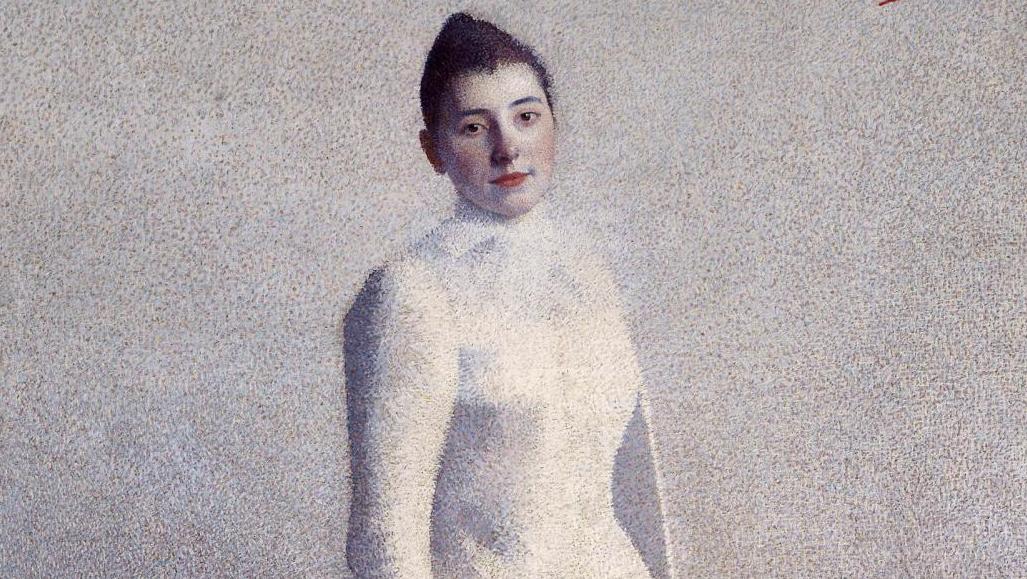 Achille Laugé, Portrait de Madame Astre, 1892, huile sur toile, 198 x 133 cm, musée... Rétrospective Achille Laugé à Lausanne