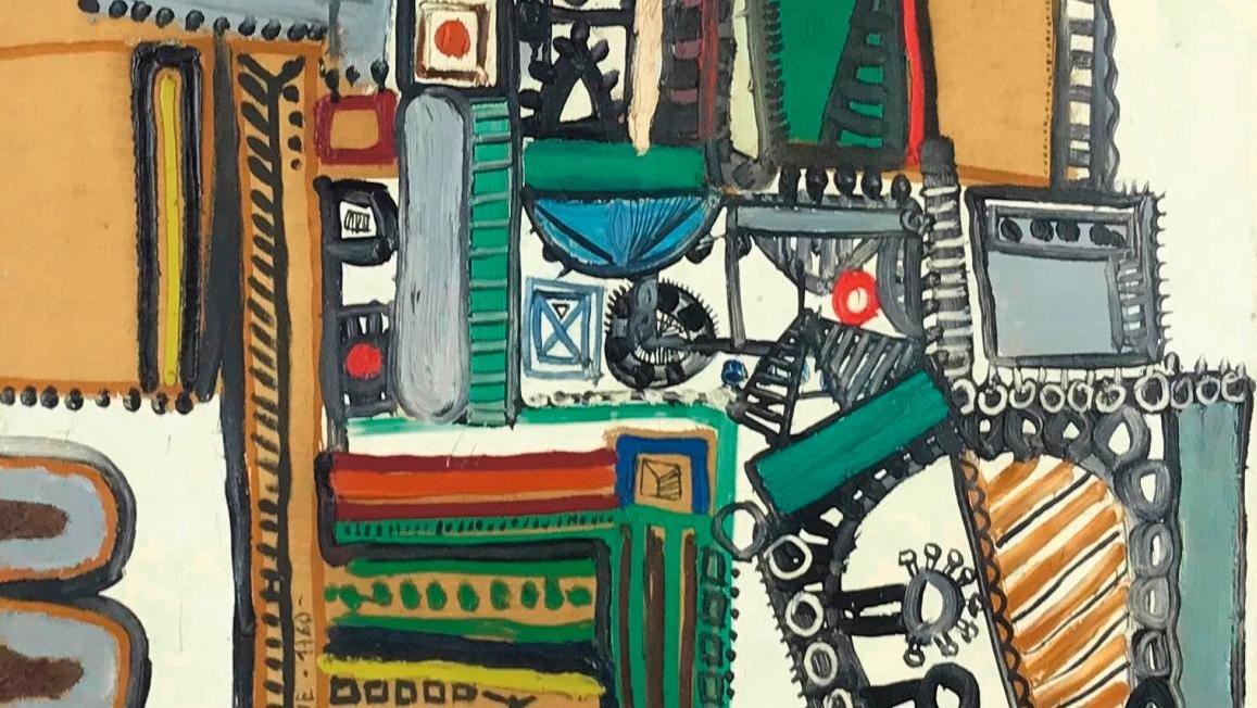Michel Macreau (1935-1995), Mac ! Miche, huile sur toile signée, titrée et datée... Michel Macreau, à l’avant-garde