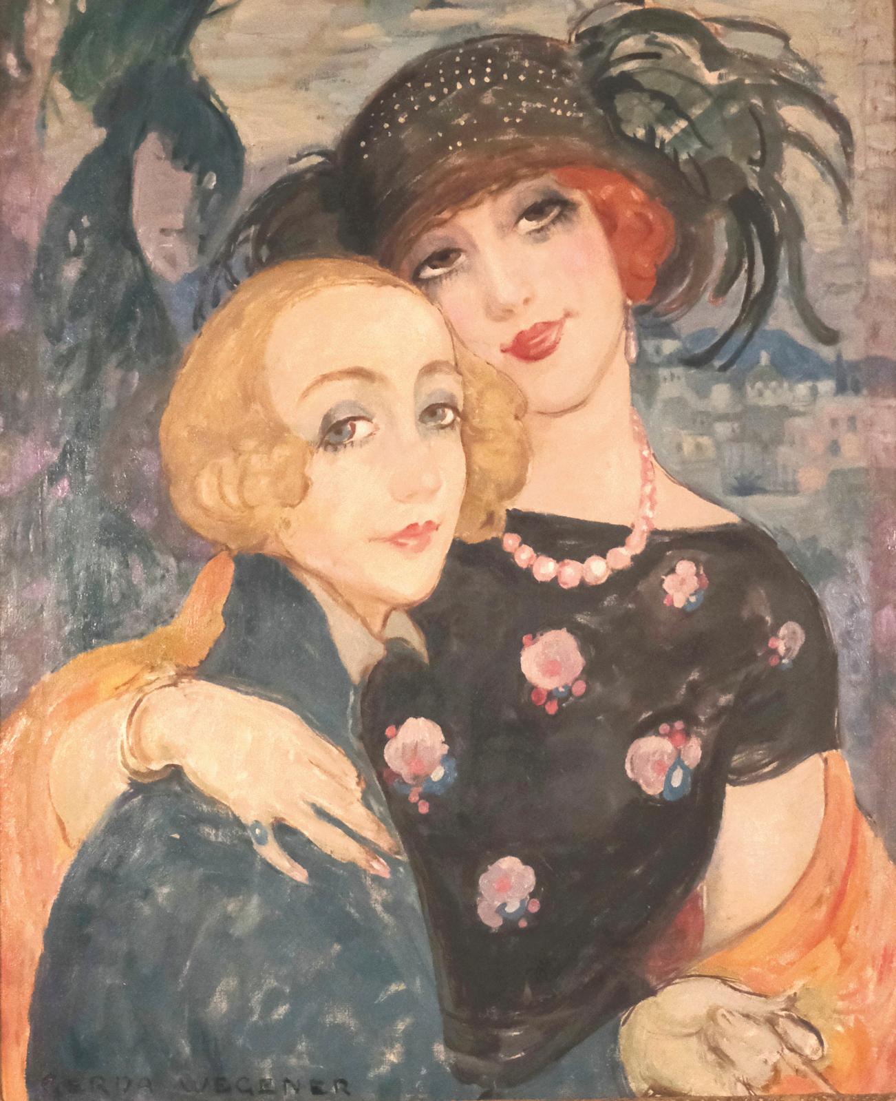 Gerda Wegener (1885-1940), Les Deux Amies, Capri, huile sur toile signée, 65 x 54 cm. Estimation : 130 200 €