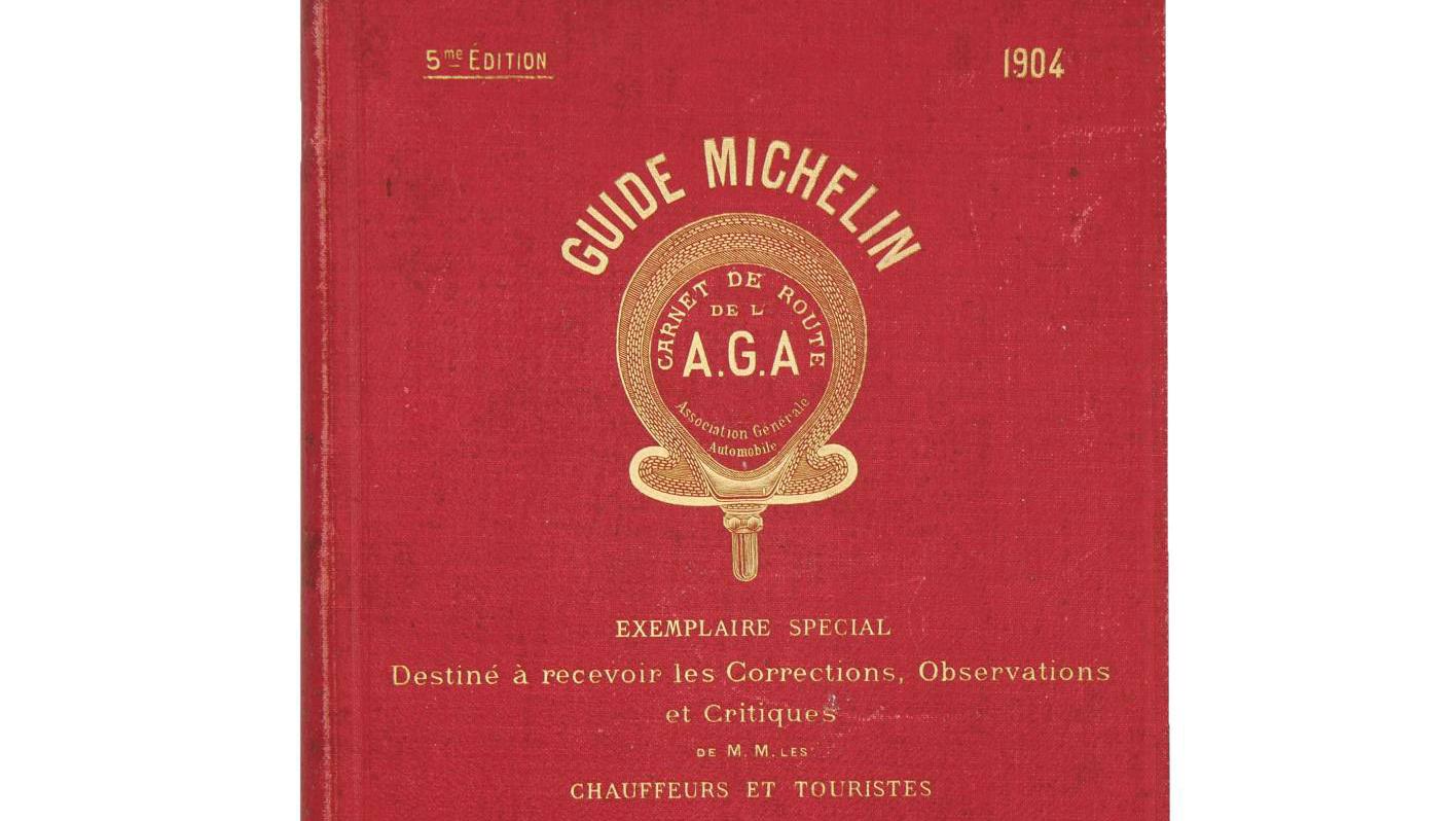 Michelin Red Guide of 1904, wide margins.Estimate: €22,000/25,000 Michelin Honored on its Home Turf
