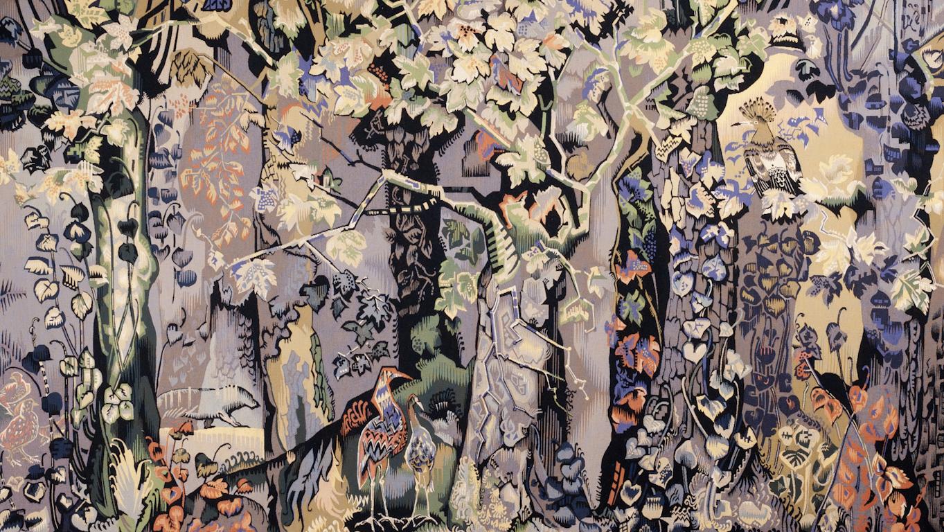 Élie Maingonnat (1892-1966), L’Automne, atelier Pinton, Felletin, 1947, 236 x 306 cm,... Aubusson tisse la nature