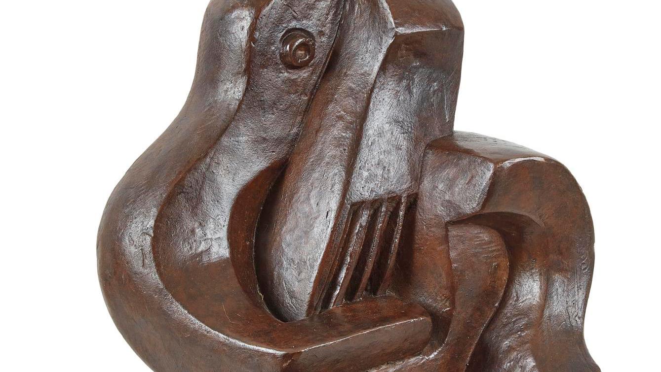 Jacques Lipchitz (1891–1973), Joueur de guitare au fauteuil (Guitar Player in Armchair),... Lipchitz, a Cubist Sculptor Forever