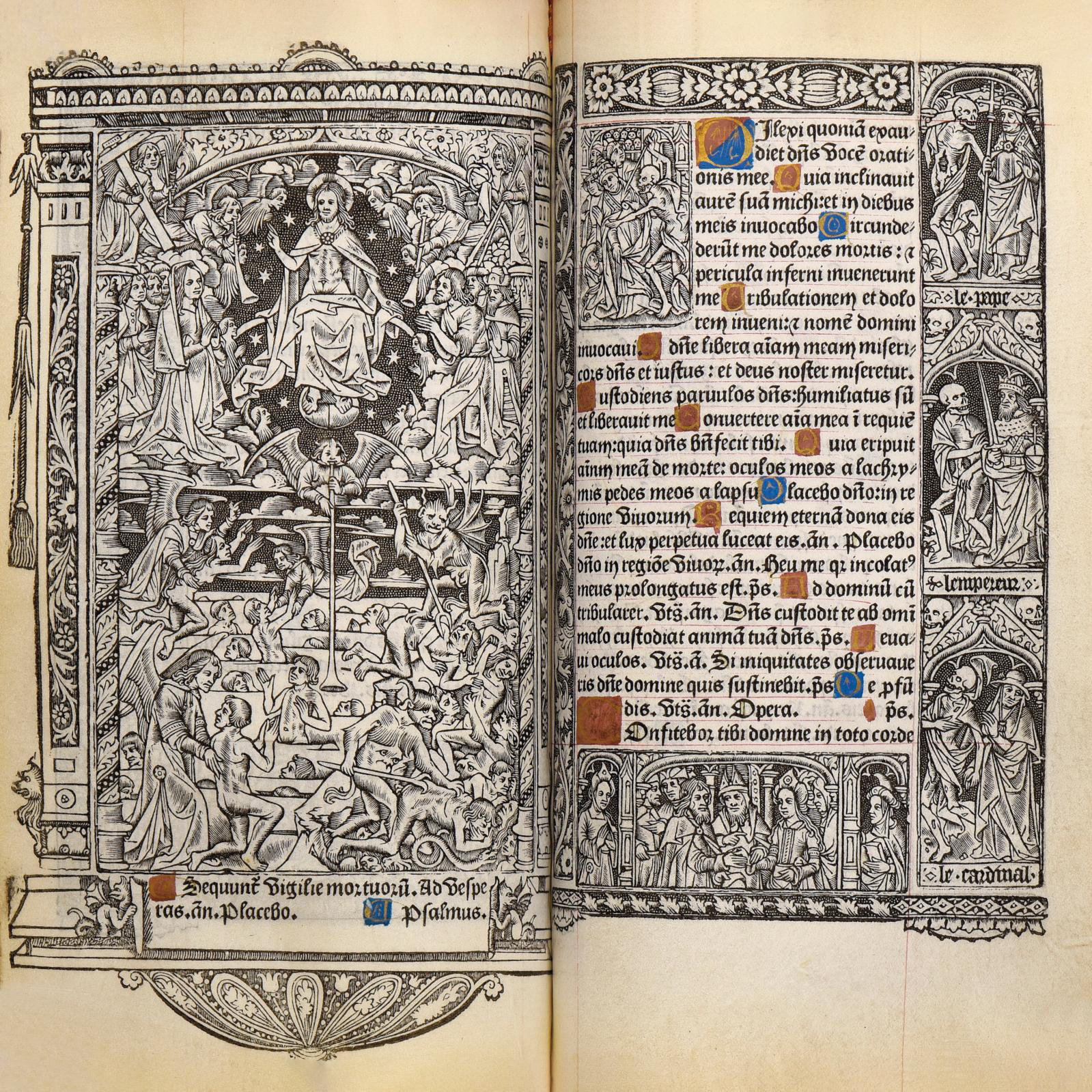 €37,500Simon Vostre, Paris, 1502. Book of Hours for the rite of Tournai. In Latin, Gothic 8vo format, printed on vellum, 120 unnumbered pa