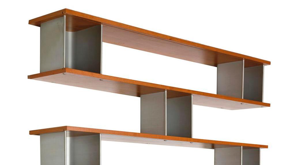 Charlotte Perriand (1903–1999) for Steph Simon, Type Plots bookcase, eight interleaved... A Modernist Collection Starring a Bookcase by Charlotte Perriand 