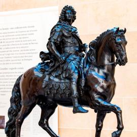 The Equestrian Statue of Louis XIV by Coysevox