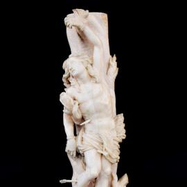 17th-Century Ivory Statue of Saint Sebastian Captivates