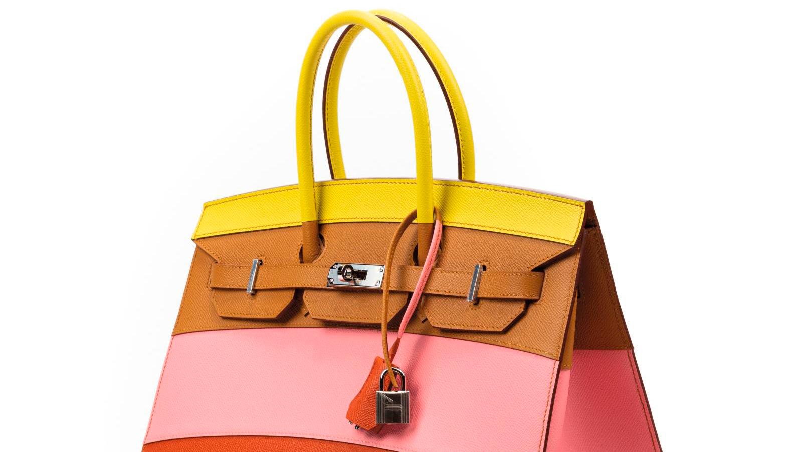 Hermès Paris, "Birkin" bag, 2020 limited edition, hand-stitched Sunrise Rainbow,... The Birkin by Hermès: A Bag You Can Bet On