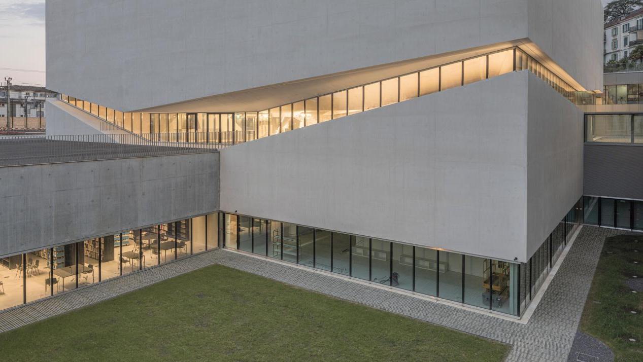 Le nouveau bâtiment du Mudac et de Photo Élysée© Matthieu Gafsou Plateforme 10, le quartier des arts de Lausanne