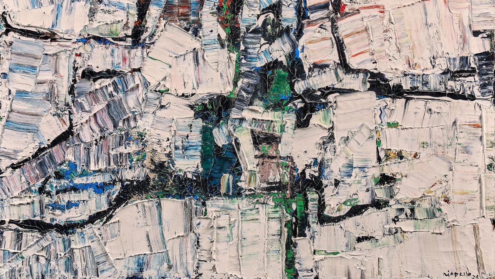 Jean Paul Riopelle (1923-2002), C’est rocheux, 1974, huile sur toile. 81 x 100 cm... Du classicisme à l’art contemporain, une collection constituée entre Paris à New York