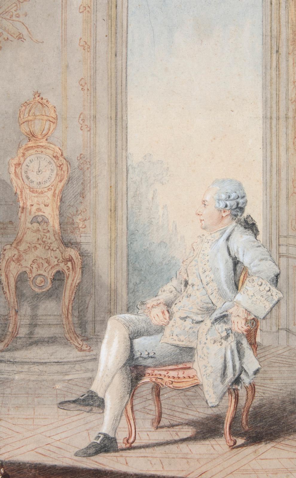 Louis Carrogis, dit Carmontelle (1717-1806), Portrait de Jean-Benjamin de La Borde (1734-1794), premier valet de chambre du roi à Versaill