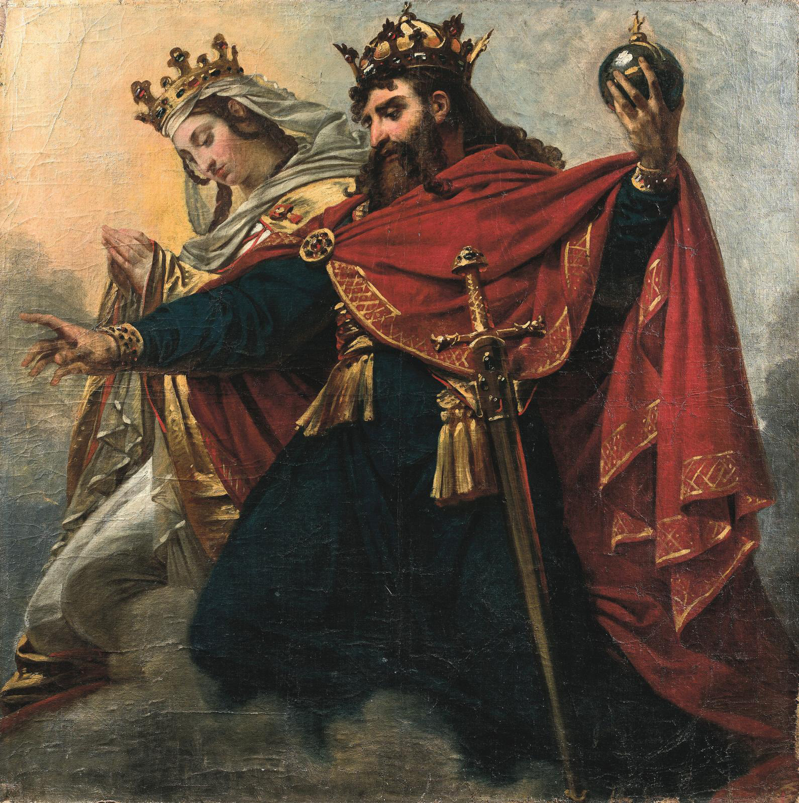 Charlemagne and Hildegard at the Panthéon